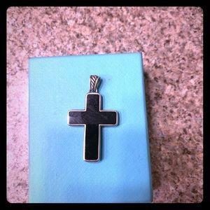 Black onyx David Yurman Cross